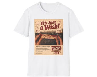 Obsession Its Just a Wish vintage poster T-Shirt | retro typography tee