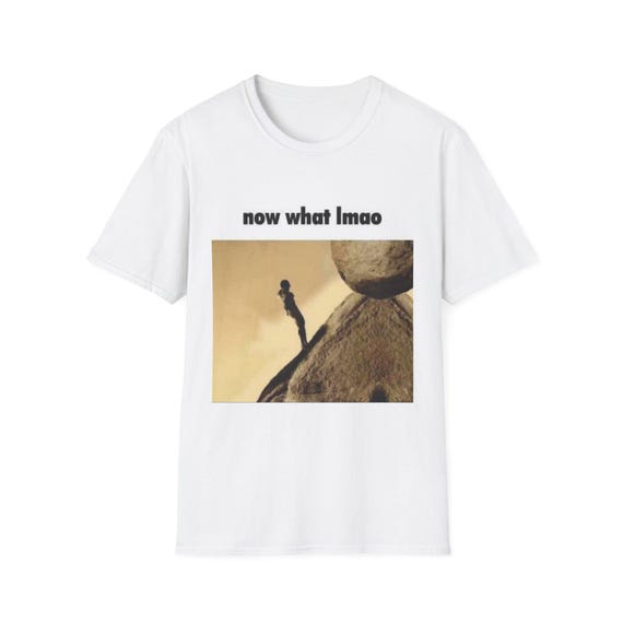 Sissyphus Now What lmao T-Shirt | Sisyphus Meme Shirt, Funny Internet Meme Tee