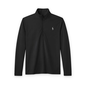 Minimal Tiny Skull Quarter-Zip Pullover