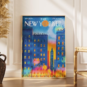 New Yorker, tidningsomslag, New York Knicks, Knicks, New York Knicks, New Yorker, juni, New York Nicks, NYK, New Yorker Knicks
