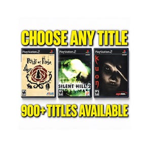 Choose Any Title - Custom Replacement Case for (Playstation 2) PS2 Box
