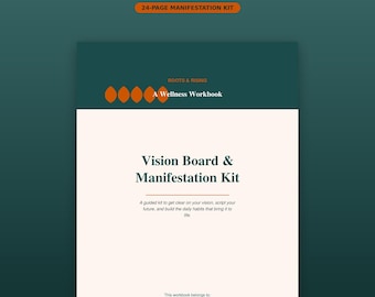 Vision Board Manifestation Kit | Digital Journal | Inner Self Exploration