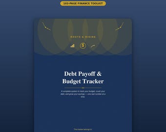 Debt Payoff Budget Tracker | Snowball Avalanche Methods (Digital Download)