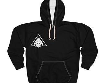 Triangle Face Logo Hoodie | Minimal Graphic Pullover