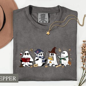 Acotar Ghost Comfort Color Shirt, Witchy Bookworm Tee, Ghost Reader Halloween Top, Spooky Book Lover Gift, Gothic Reader Sweater