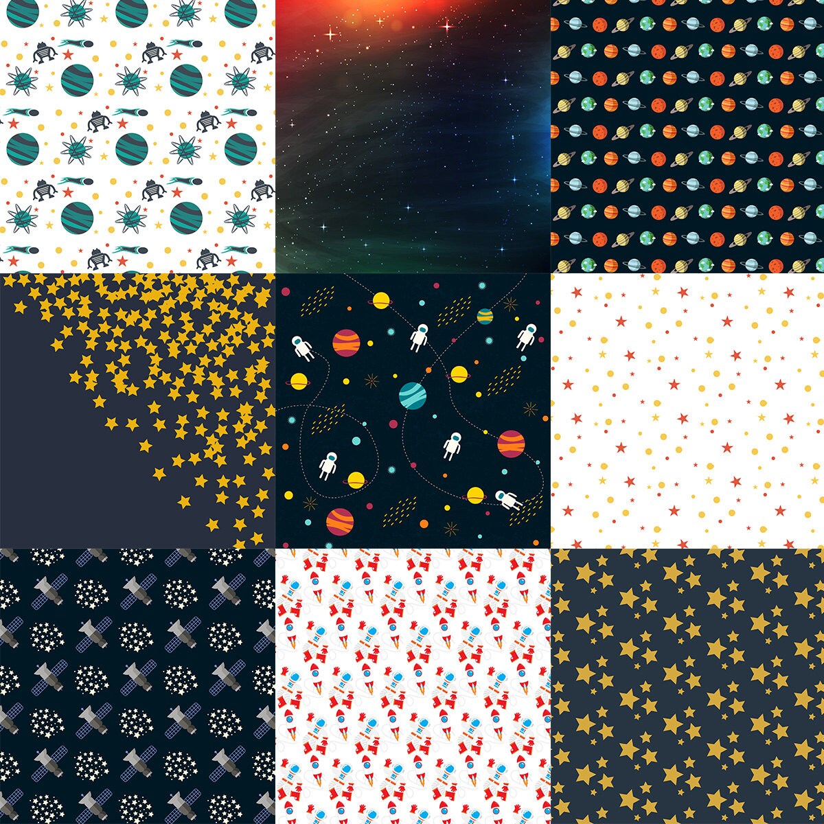 Space paper pack space digital paper astronaut party paper Etsy