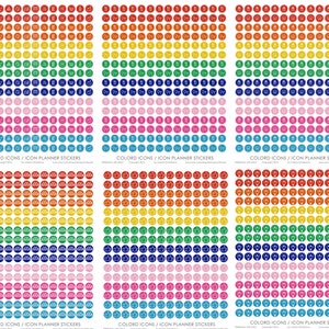 Circle Planner Stickers,planner Stickers, Erin Condren Planner,sticker ...