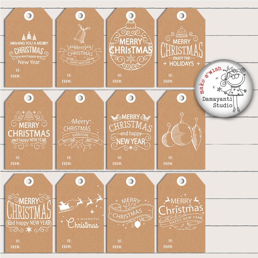 Free Printable Christmas Tags - Venngage