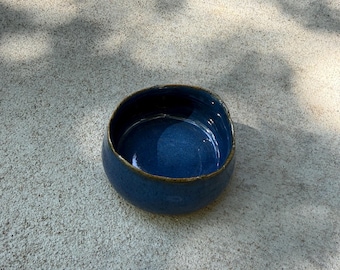Small Blue Stoneware Bowl