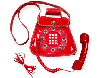 Vtg 70s Dallas Handbag Telephone Purse