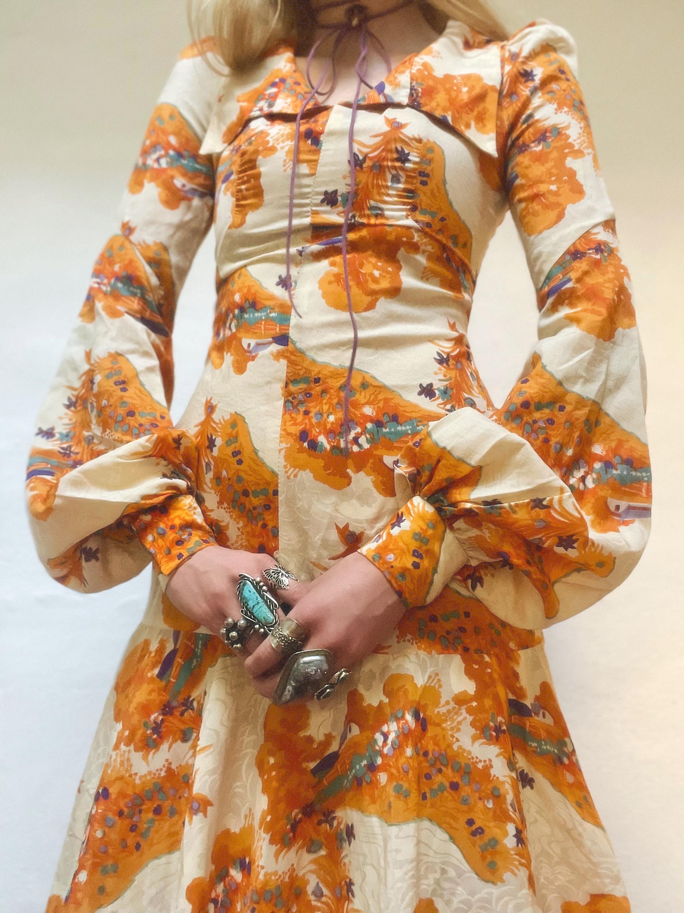 注目ショップ・ブランドのギフト 60s Vtg Seventh Etsy - Dress Sleeve Poet London Avenue スーツ・フォーマル・ドレス