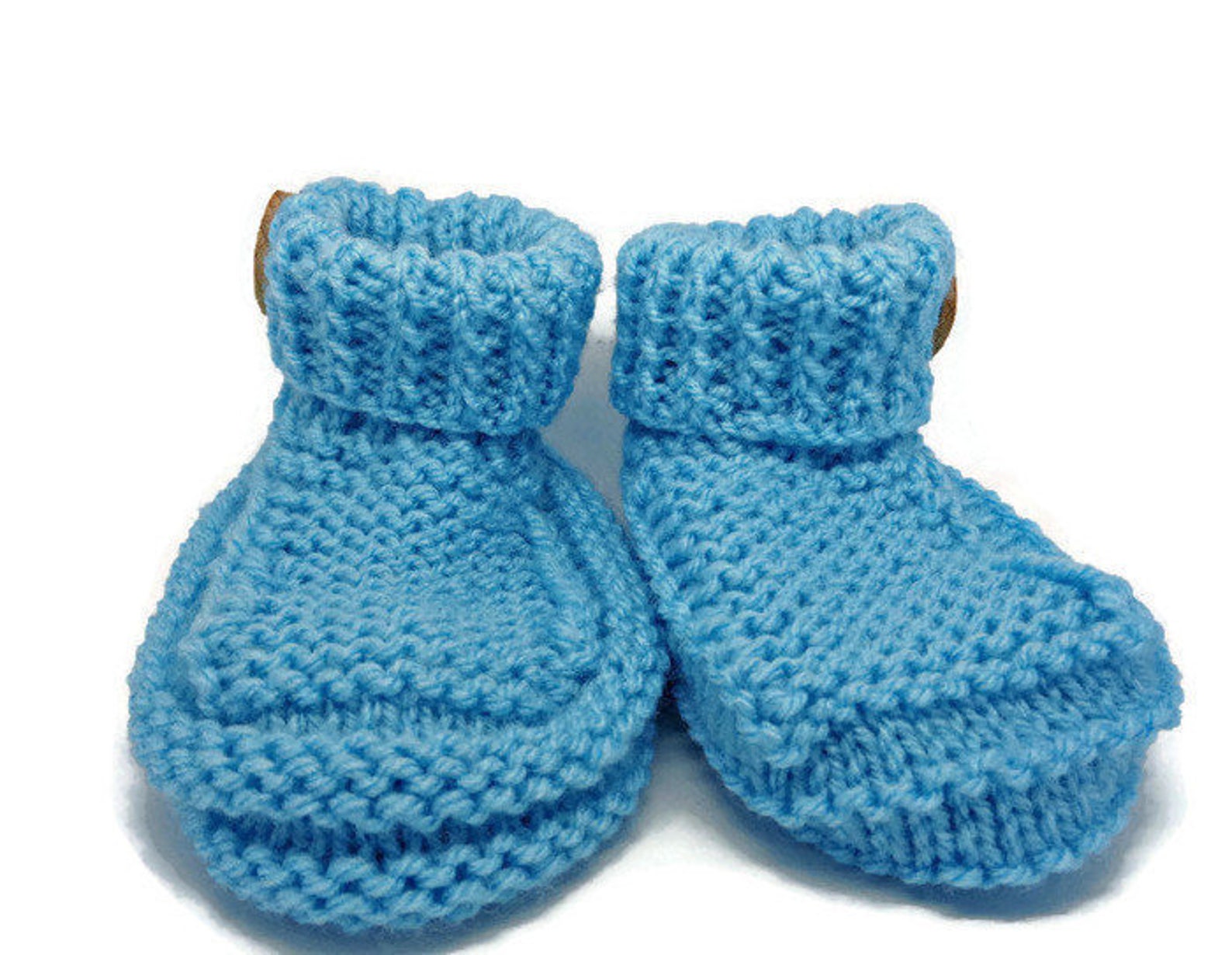 Blue baby bootees baby girl bootees aqua blue bootees blue | Etsy