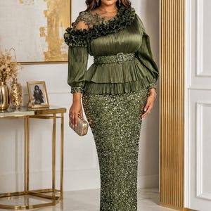 green sequin dress plus Size Massachusetts Institute of Technology PhD Gown