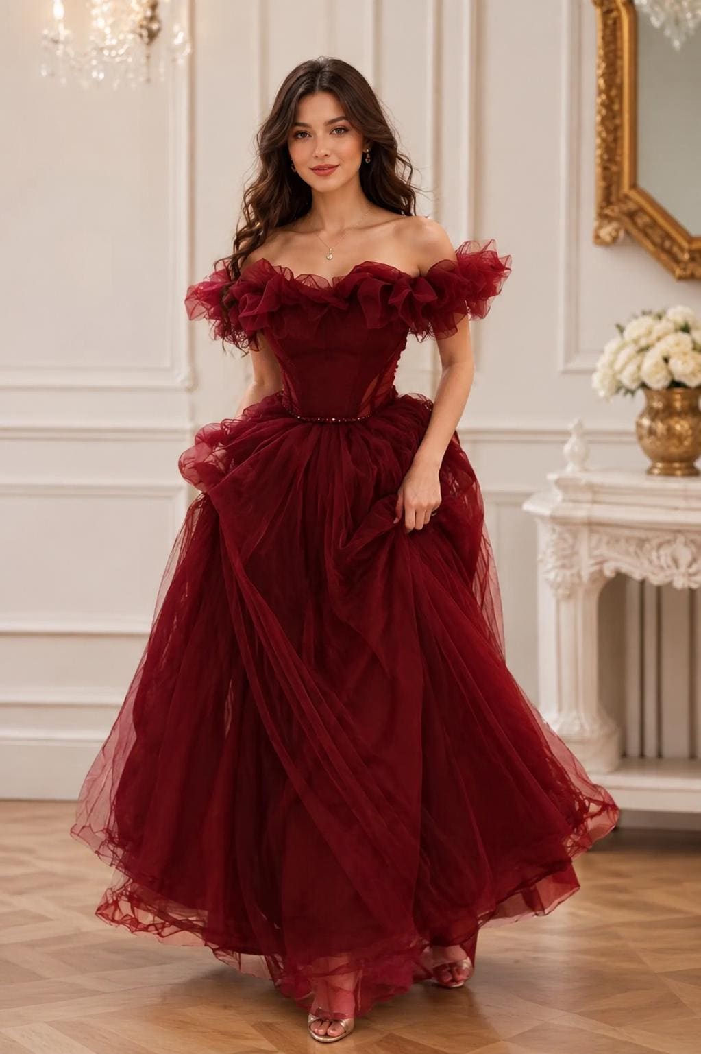 claret colored bridesmaid dresses Lumina Linen Midi Dress atf-oc-10.23.24 Size:4XL/US 14 The halter