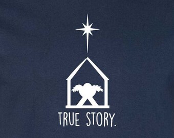 true story-christmas-print and cut files-jpg, png, svg, dxf