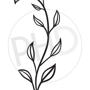 Olive Branches 2 print and cut files svg, png, jpg, dxf image 2