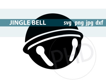 Jingle Bell-coupe et imprimer les fichiers-jpg, png, svg, dxf