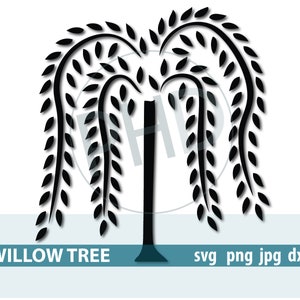 Willow Tree-cut and print files-svg, png, jpg, dxf