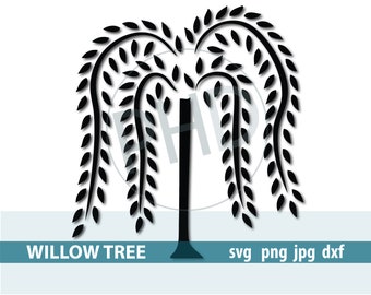 Willow Tree-coupe et imprimer les fichiers-svg, jpg, png, dxf