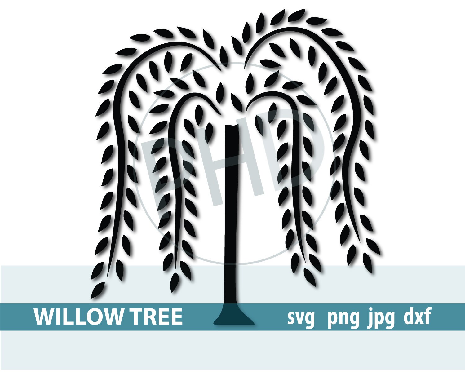 Willow Tree-cut and Print Files-svg, Png, Jpg, Dxf - Etsy