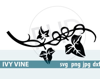 IVY LEAF VINE-Cut or print file-Includes svg, png, and  jpg