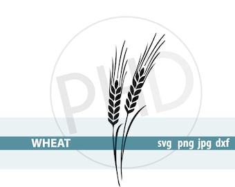 Wheat cut and print file-svg, jpg, png, dxf