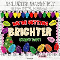 Christmas Gingerbread Man Bulletin Board Kit Gingerbread Christmas Door ...