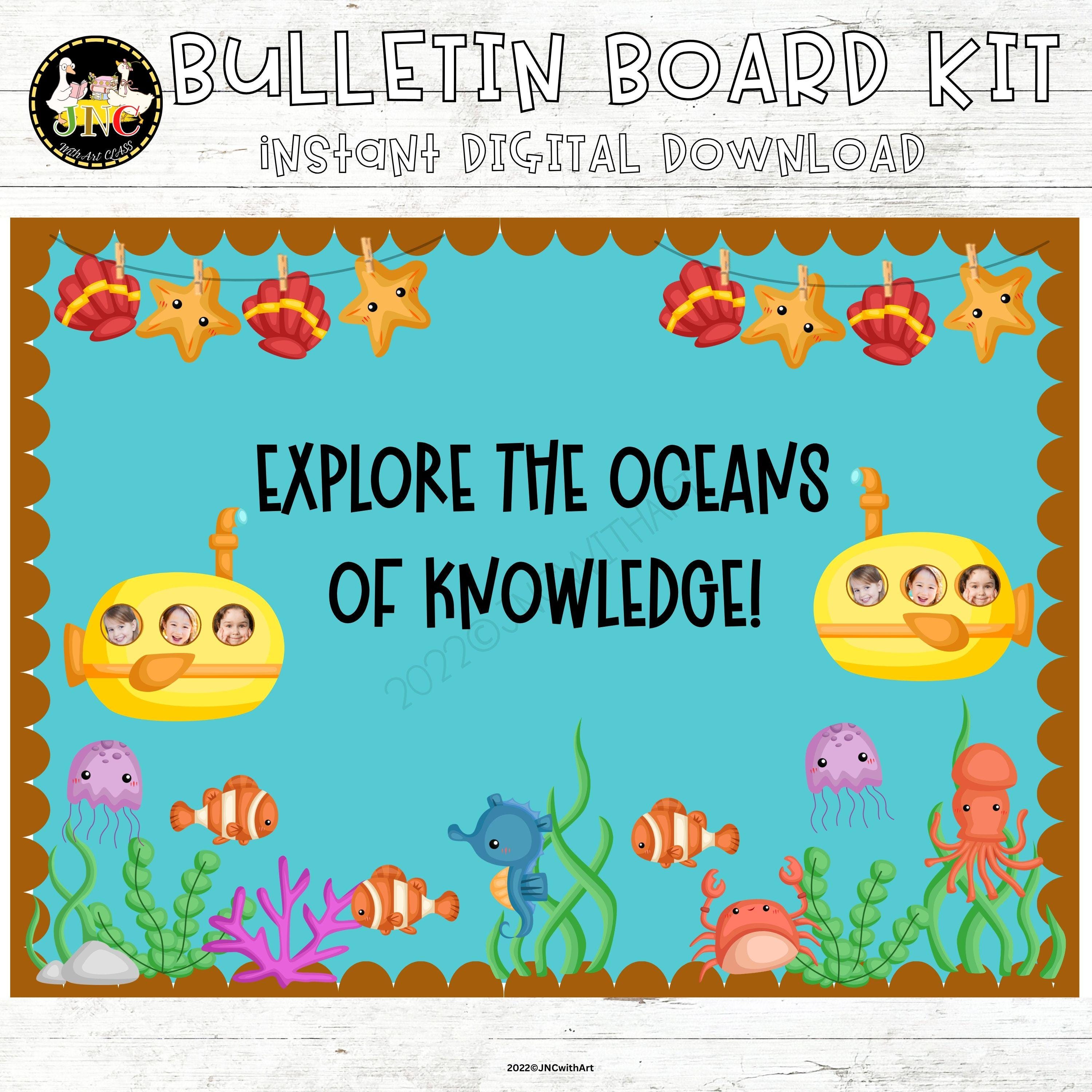 Under the Sea Bulletin Board Kit | Ocean Theme Classroom Decor ...