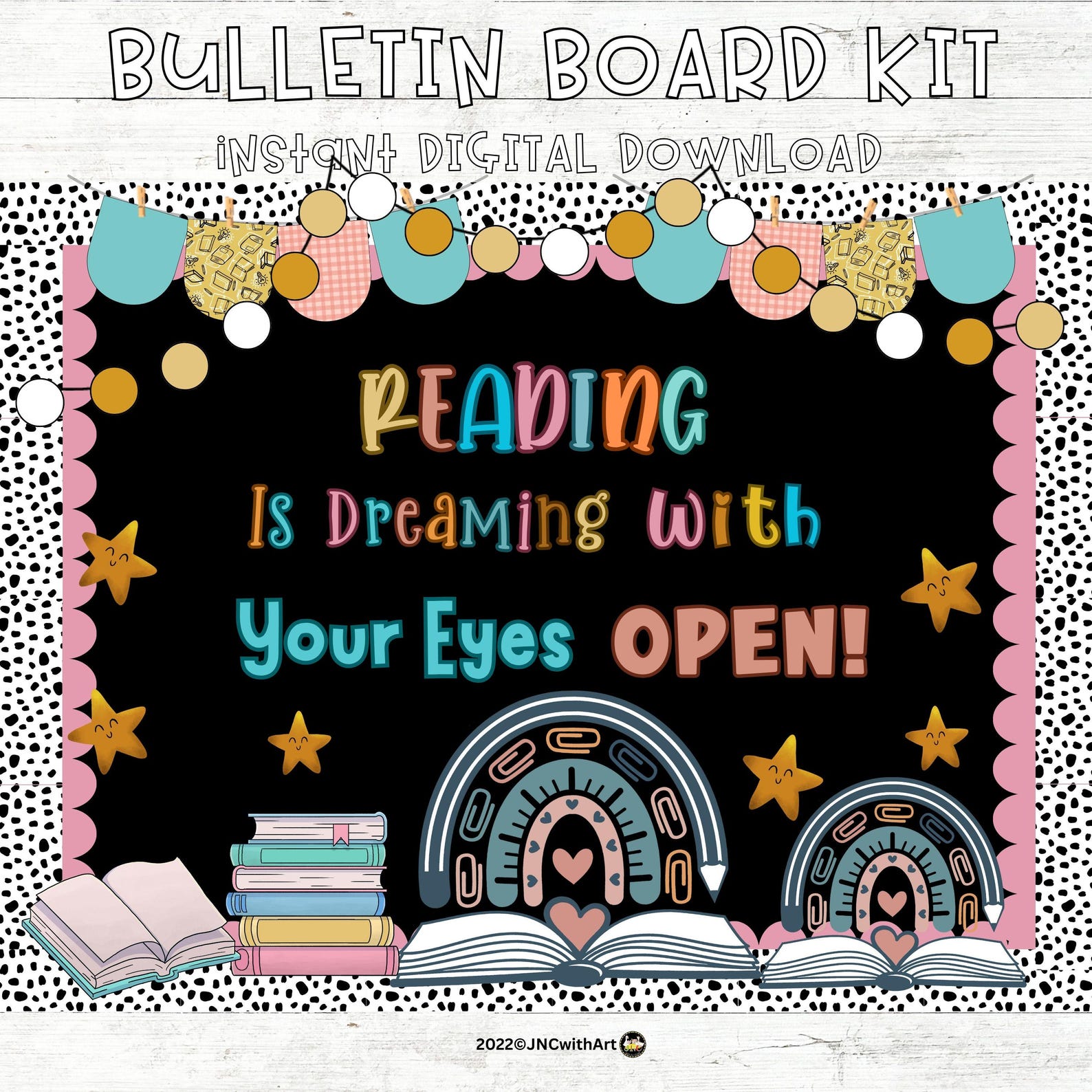 Reading Bulletin Board Kit | Library Classroom Door Decoration ...