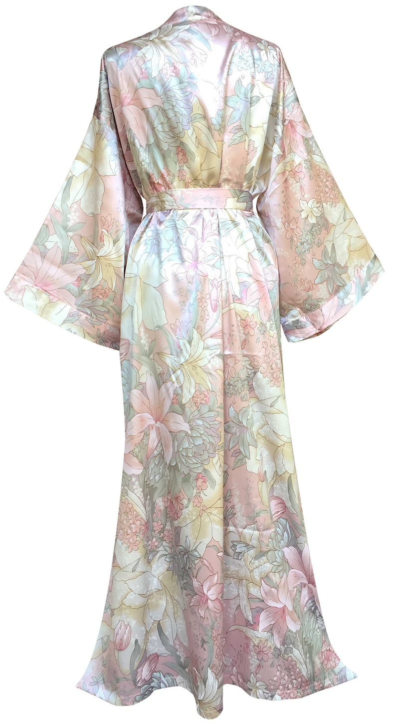 Long Robes Pink Lily Luxury Women's Kimono Robe and Etsy