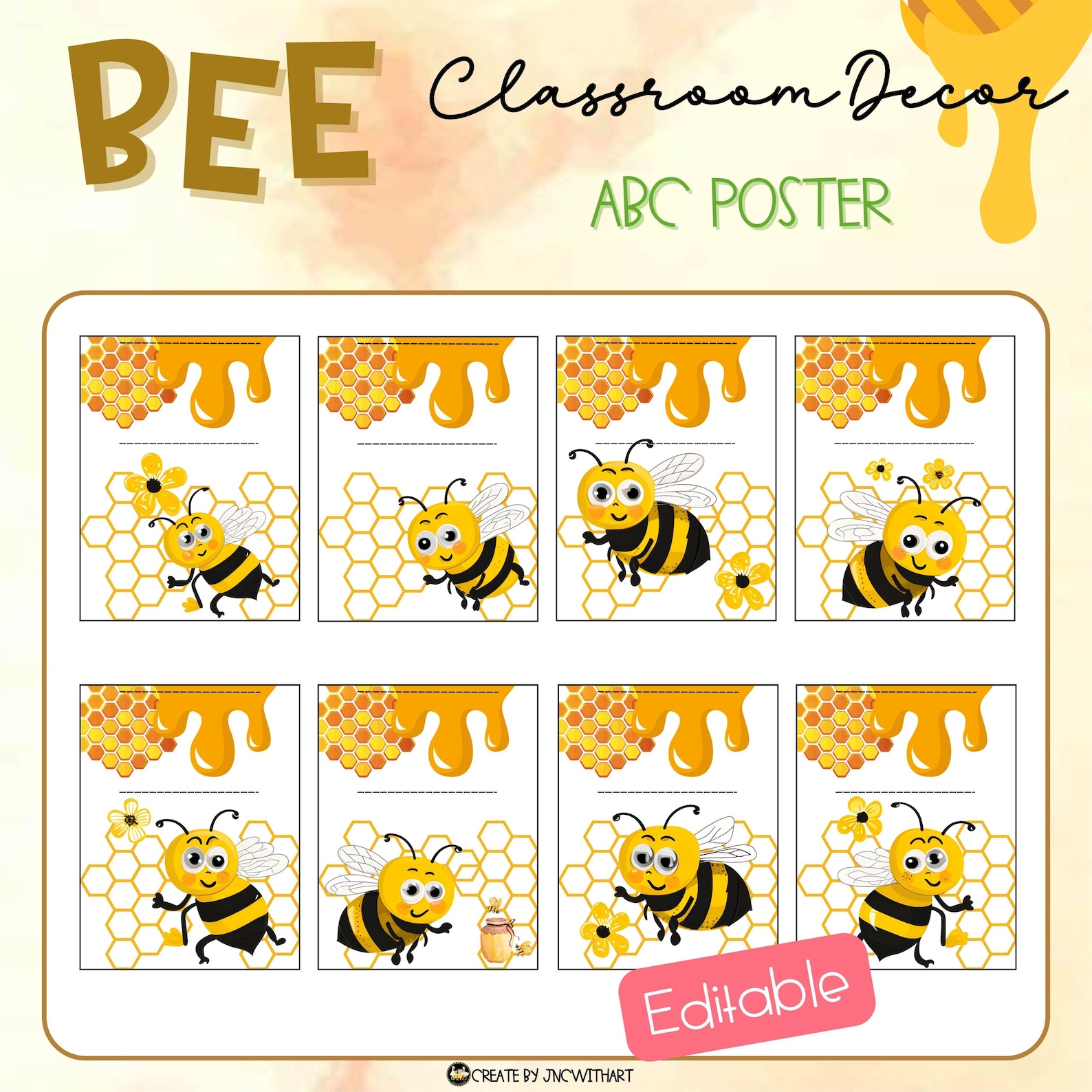 Bee Classroom Decor Bundle | Bee Theme Bulletin Board Kit - Etsy