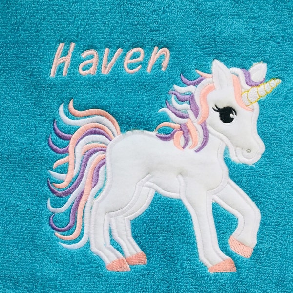 Kids  Bath Towels Personalized for free, unicorn bath towels, animal Bath towel, other themes  also available