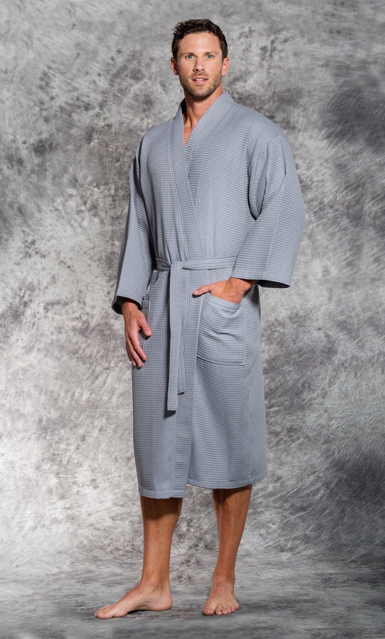 Mens Cotton Waffle Robes in a Few Colors and up to XXLG Sizes Etsy