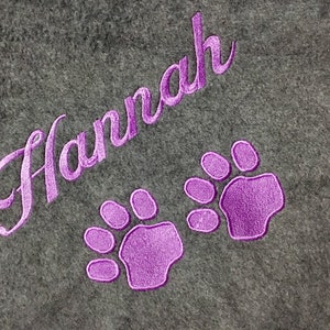 Personalized Dog or Cat Blankets Large size for you and your pet to snuggle, or for large size dog image 5