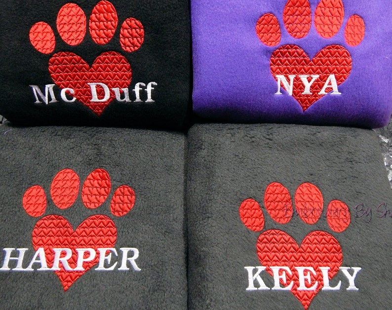 Personalized Dog Blankets Large Size Dog Blankets Fleece Etsy