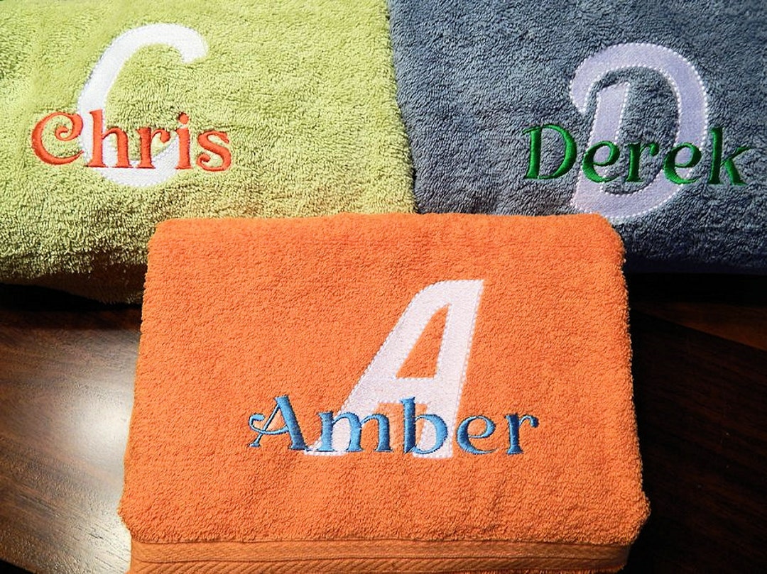 Personalized Bath Towel Bath Towels Monogram Bath Towel Etsy