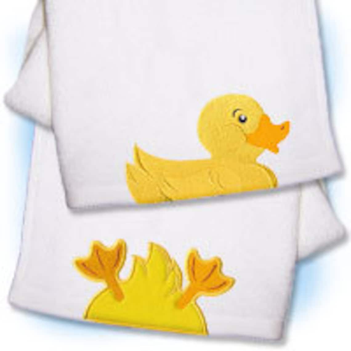 Personalized Kids Hand Towel Rubber Duck Bath Towel for Kids Etsy
