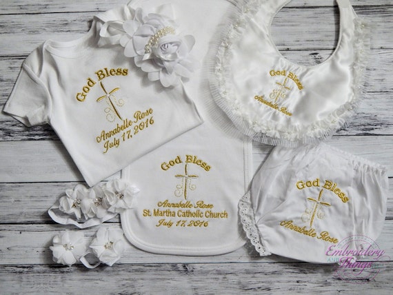 catholic christening bibs