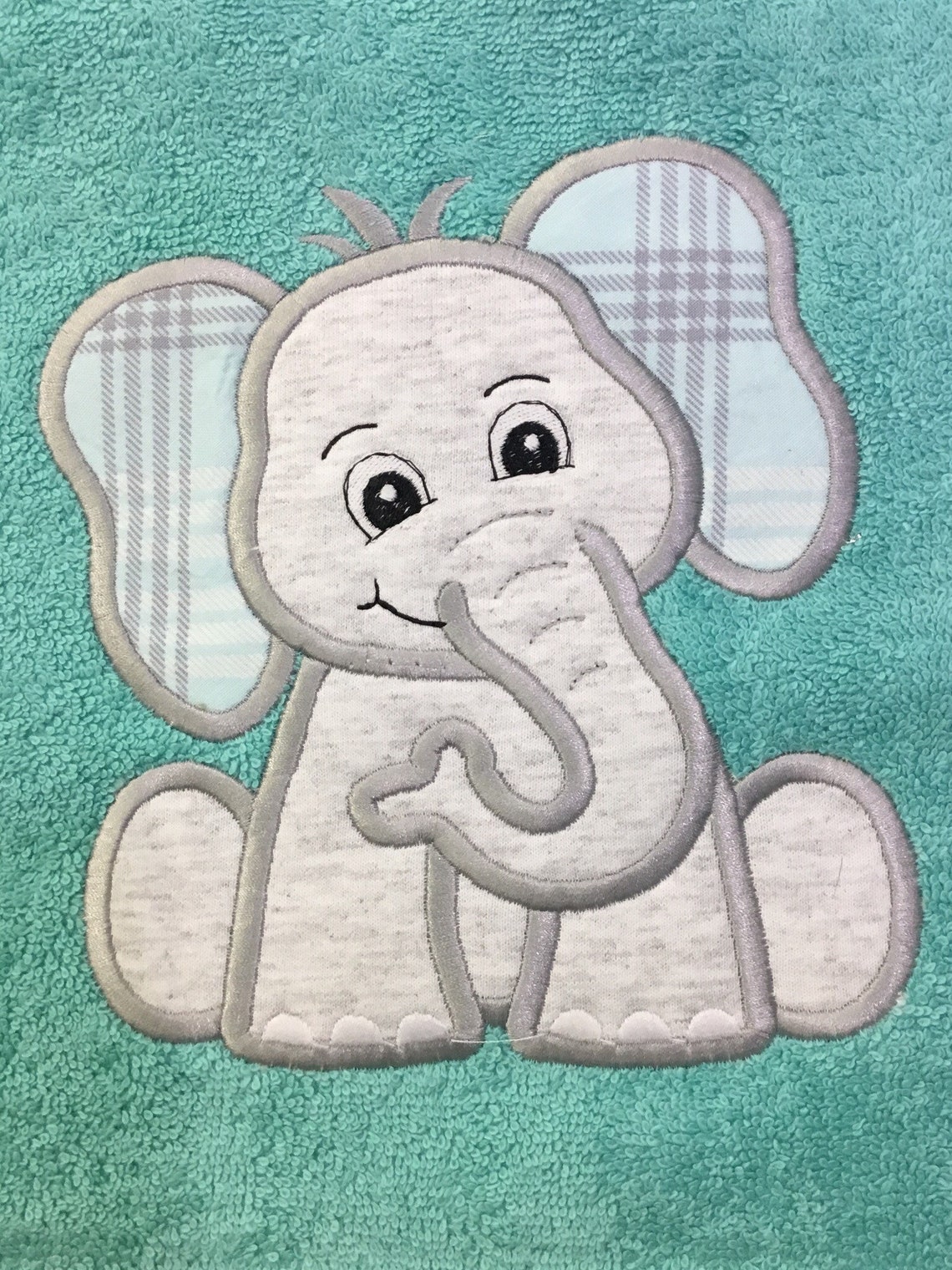 Elephant Bath Towel Personalized Kids Bath Towels in Baby Etsy