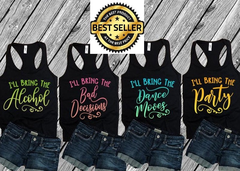Girls trip getaway Racerbacks or Tee's, alibi tees in your saying…