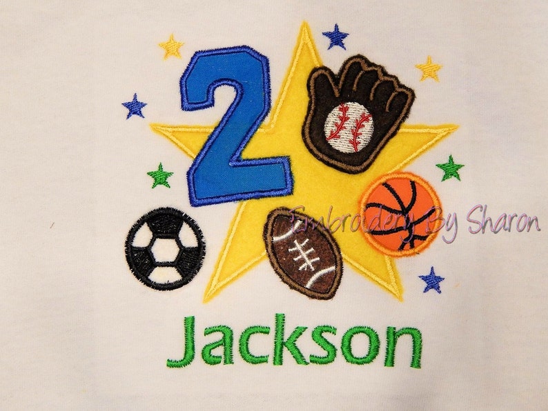 Sports Birthday Shirt 2nd Birthday Shirt Sports Birthday Etsy India