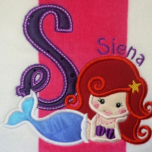 Mermaid Beach Towel Personalized, Custom Beach towel, Beach towels for kids, Beach towels for all ages image 1