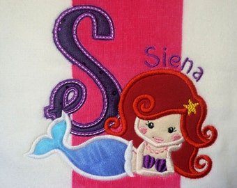 Personalized Beach Towel, Mermaid Monogrammed Beach Towel, Custom Beach towel, Beach towels for kids, Beach towels for all ages