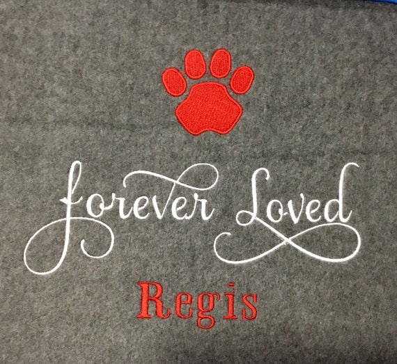 Loss of a Dog gifts, Personalized Pet Memory Blanket, loss of a cat or dog, Memorial blanket for pets, memory dog blanket