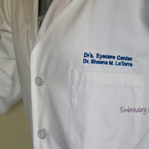 Professional Lab Coats Medical Lab Coats Personalized with Business and Name, title image 1