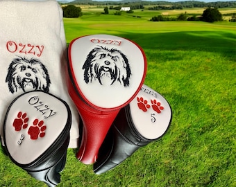 Golf club cover, Golf Head Cover, Personalized Golf Head Cover, different dogs avail., Men's gift, fathers gifts, golf gift, Groomsmen Gifts