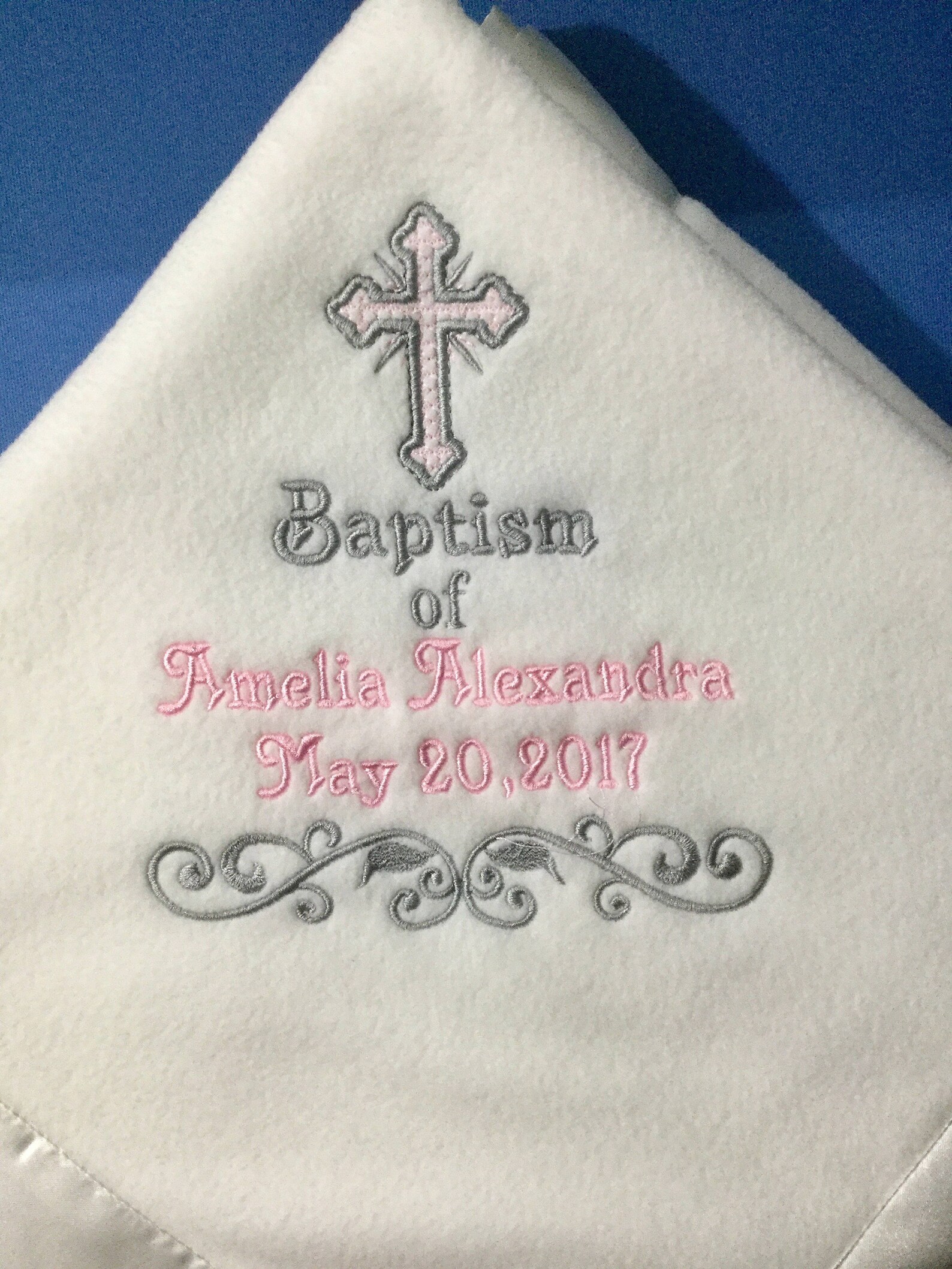 Christening Blanket Baptism Boys' Blanket Birth Etsy