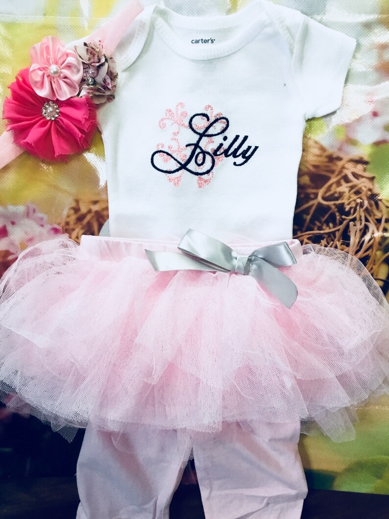 Absorba Baby Girl Strawberry Skirted Tutu Bodysuit - Newborn Outfit