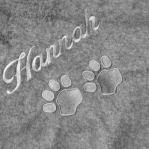 Personalized Dog or Cat Blankets Large size for you and your pet to snuggle, or for large size dog image 4