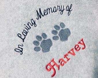 Loss of a Pet gifts, Personalized Pet Memory Blanket, loss of a dog, Memorial blanket for pets, memory dog blanket